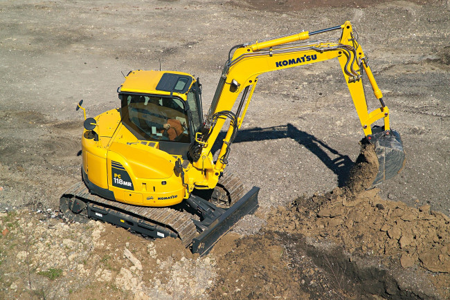 Обои картинки фото техника, экскаваторы, komatsu