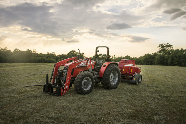 Обои картинки фото техника, фронтальные погрузчики, massey, ferguson