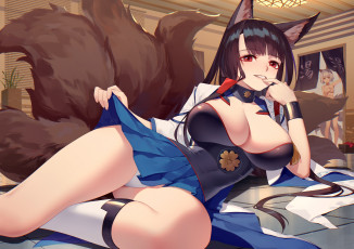 Картинка аниме azur+lane взгляд фон девушка