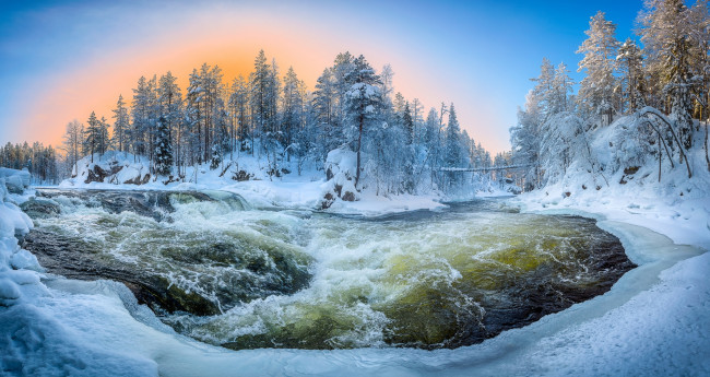 Обои картинки фото природа, зима, простор