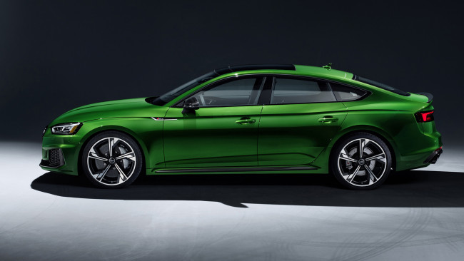 Обои картинки фото audi rs-5 sportback 2019, автомобили, audi, sportback, rs-5, зелёный, 2019