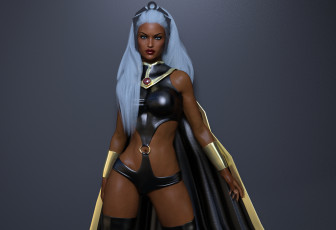 Картинка 3д+графика фантазия+ fantasy девушка фон взгляд униформа