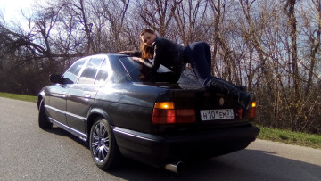 обоя автомобили, -авто с девушками, bmw, 5, series, 520i