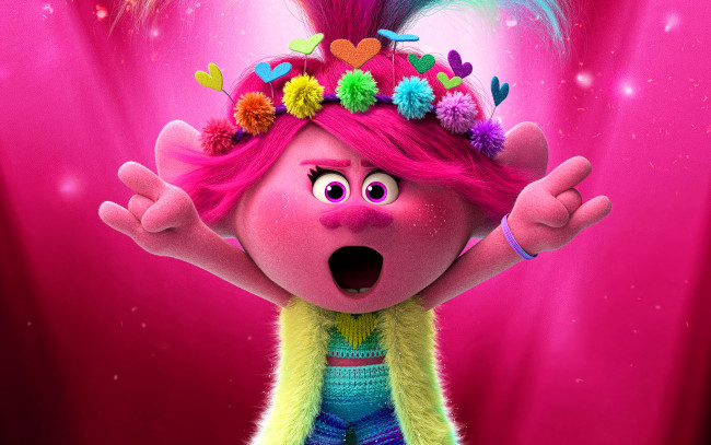 Обои картинки фото trolls world tour ,  2020, мультфильмы, trolls world tour, 4k, 3d, анимация, мультфильм, 2020, года, тролли, мировой, тур, забавный, персонаж, иллюстрации, poppy, anna, kendrick