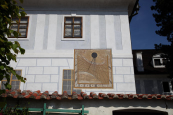 Картинка города чески-крумлов+ чехия часы