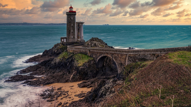Обои картинки фото phare du petit minou, france, природа, маяки, phare, du, petit, minou