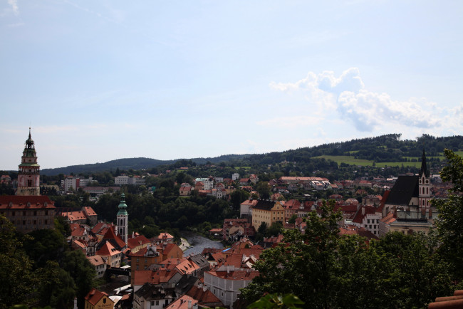 Обои картинки фото города, чески-крумлов , чехия, панорама