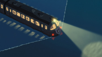 Картинка аниме spirited+away трамвай луч вода