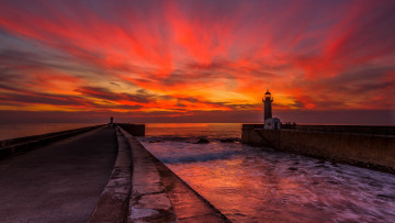 Картинка felgueiras+lighthouse portugal природа маяки felgueiras lighthouse