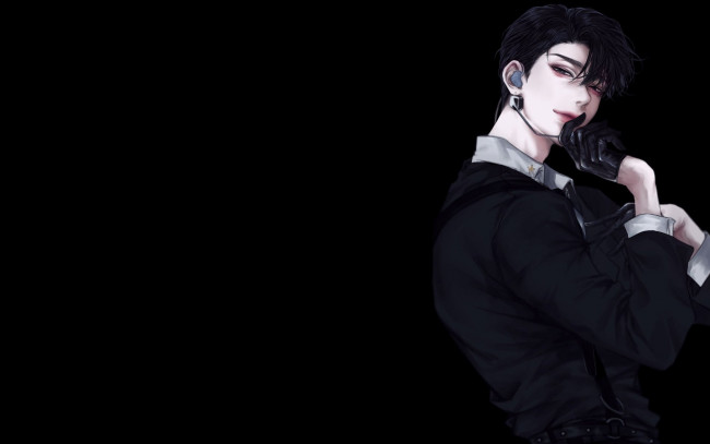 Обои картинки фото аниме, unknown,  другое , парень, перчатка