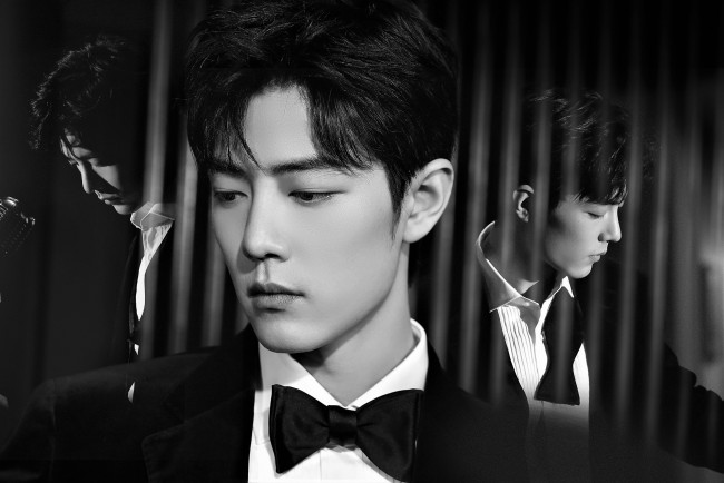 Обои картинки фото мужчины, xiao zhan, актер, лицо, костюм, бабочка