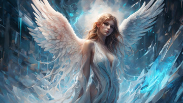 обоя фэнтези, ангелы, нейросети, графика, нейроарт, ai, art, нейронные, сети, рисунки, нейро, искусство, нейрографика, graphics, neuroart, neural, networks, drawings, neuro, neurography