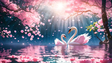 Картинка рисованное животные +птицы +лебеди нейросети графика нейроарт ai art нейронные сети рисунки нейро искусство нейрографика graphics neuroart neural networks drawings neuro neurography