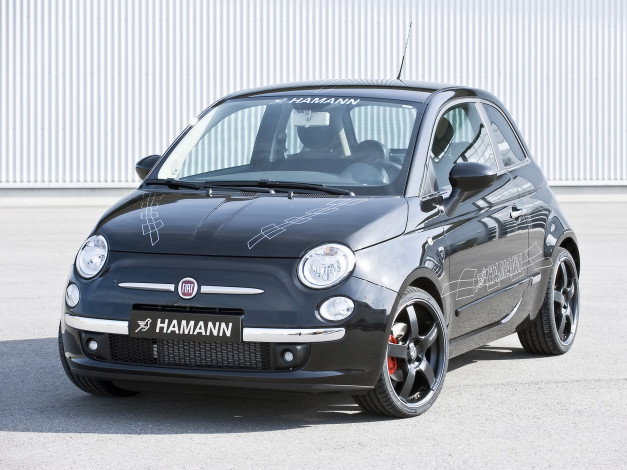 Обои картинки фото 2008, hamann, sportivo, fiat, 500, автомобили
