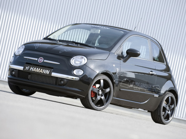 Обои картинки фото 2008, hamann, sportivo, fiat, 500, автомобили