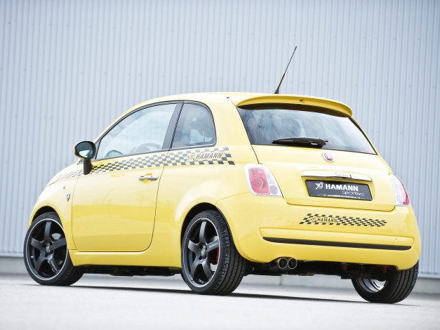 Обои картинки фото 2008, hamann, sportivo, fiat, 500, автомобили