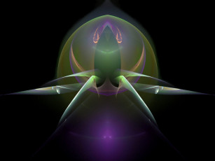 Картинка 3д графика fractal фракталы цвета линии фрактал