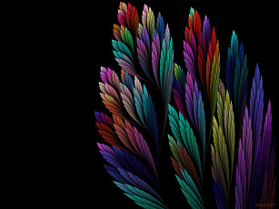 Картинка 3д графика fractal фракталы фон узор