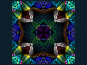 Картинка 3д графика fractal фракталы узор фон