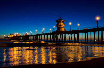 Картинка природа маяки ночь