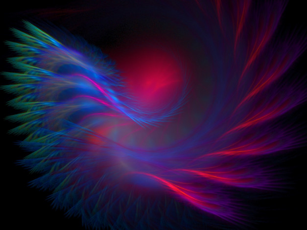 Обои картинки фото 3д, графика, fractal, фракталы, линии, цвета, фрактал