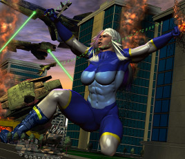 Картинка 3д графика fantasy фантазия город самолеты