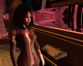 Картинка 3д графика people люди девушка