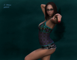 Картинка 3д графика people люди девушка