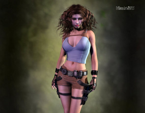 Картинка 3д графика people люди девушка