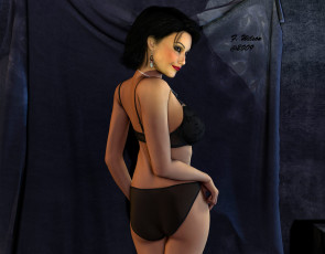 Картинка 3д графика people люди девушка