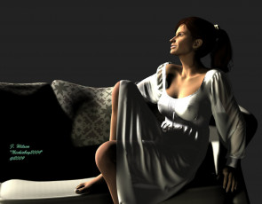 Картинка 3д графика people люди девушка