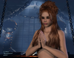 Картинка 3д графика people люди девушка