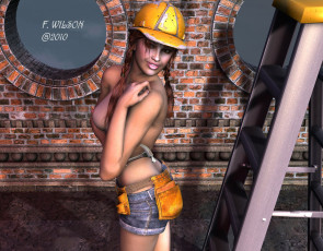 Картинка 3д графика people люди девушка