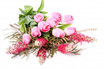 Картинка цветы букеты композиции тюльпаны