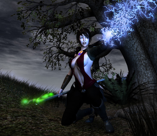 Обои картинки фото 3д, графика, fantasy, фантазия, девушка, магия