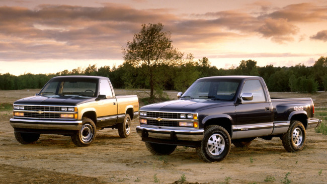 Обои картинки фото chevrolet, silverado, автомобили, gm, division, сша