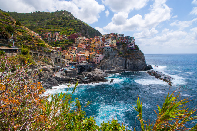 Обои картинки фото manarola, cinque, terre, italy, города, амальфийское, лигурийское, побережье, италия, манарола, Чинкве-терре, море, скалы, пейзаж