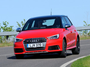 Картинка автомобили audi sportback s1 красный 2014г uk-spec