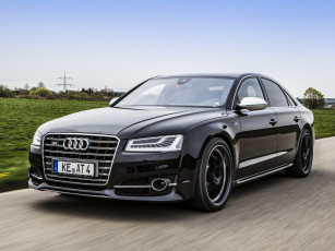 обоя автомобили, audi, темный, 2014, d4, abt, as8