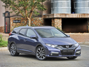обоя автомобили, honda, 2014г, za-spec, civic, tourer