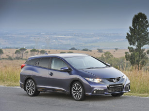 обоя автомобили, honda, tourer, 2014г, za-spec, civic