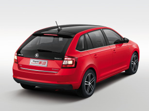 Картинка автомобили skoda cn-spec rapid spaceback красный 2014