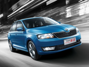 Картинка автомобили skoda rapid spaceback cn-spec 2014 синий