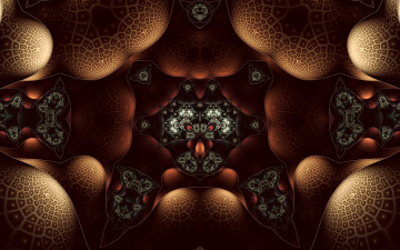 Картинка 3д+графика fractal+ фракталы цвета фон узор