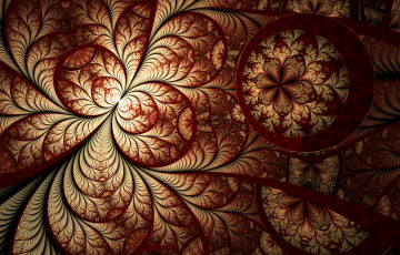 Картинка 3д+графика fractal+ фракталы фон цвета узор