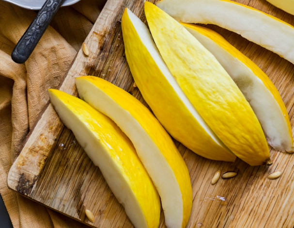 Обои картинки фото еда, дыня, дольки