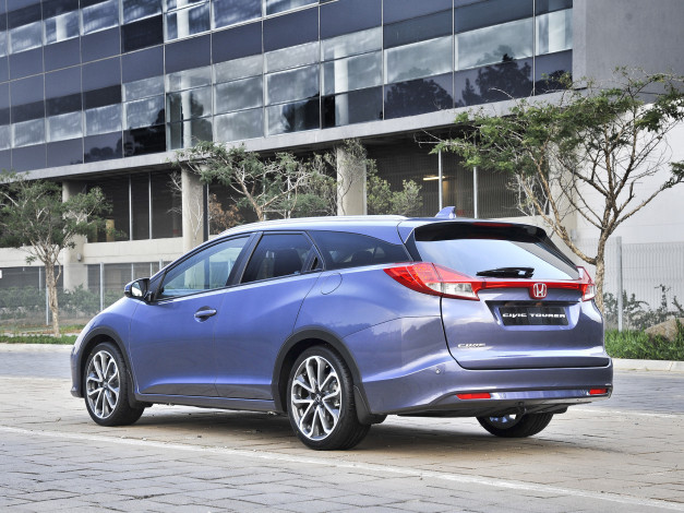 Обои картинки фото автомобили, honda, 2014г, za-spec, tourer, civic