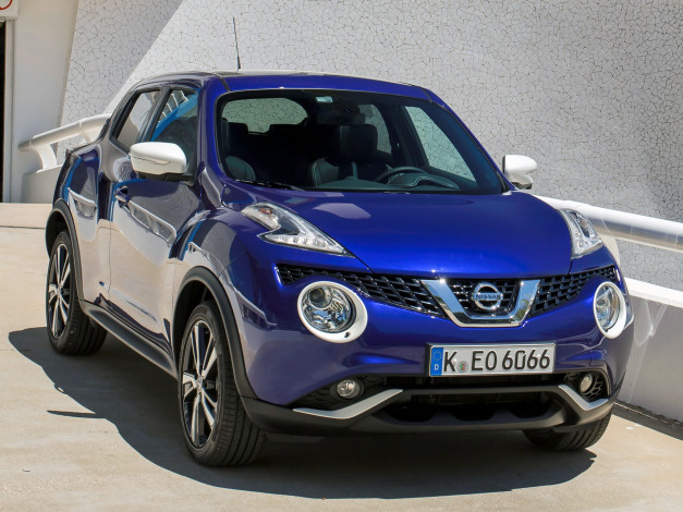 Обои картинки фото автомобили, nissan, datsun, синий, 2014, juke, yf15
