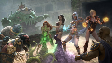 Картинка 3д+графика фантазия+ fantasy существа девушки