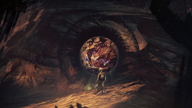 Обои картинки фото фэнтези, иные миры,  иные времена, сфера, костюм, человек, темно, фантастика